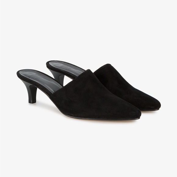 Maryam Nassir Zadeh Shoes - Maryam Nassir Zadeh Black Suede Andrea Mules Sz 38